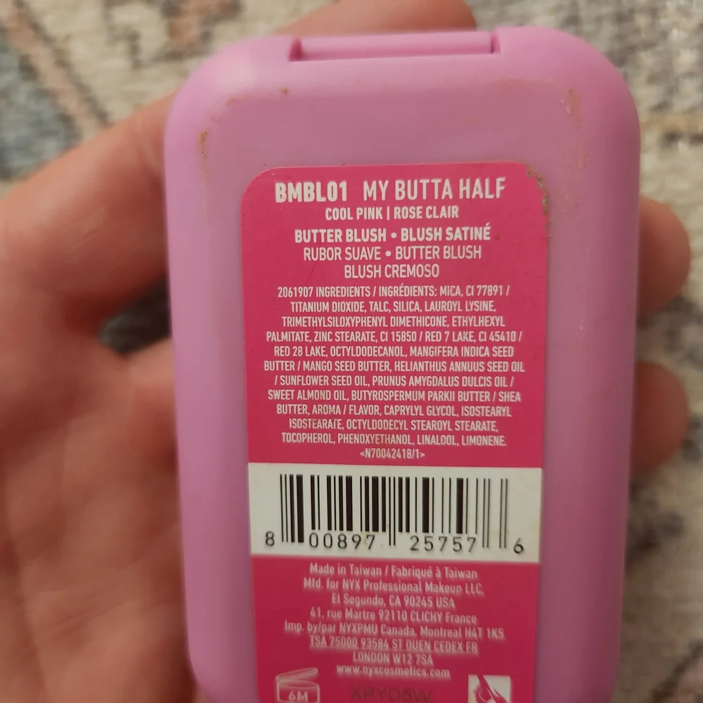 NYX Buttermelt Blush - Soft Pink